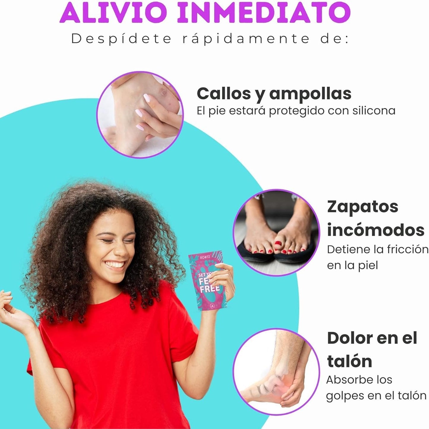 Taloneras ortopédicas transpirables - PharmaToe™
