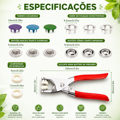 Kit de Reparação de Botões - SnapFix™