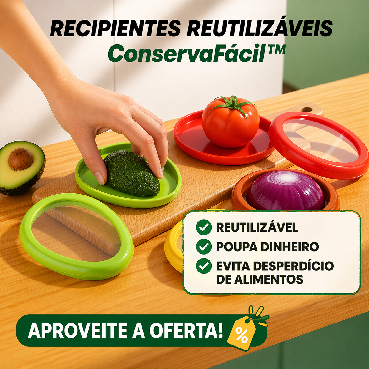 Recipientes ConservaFácil - Pack completo