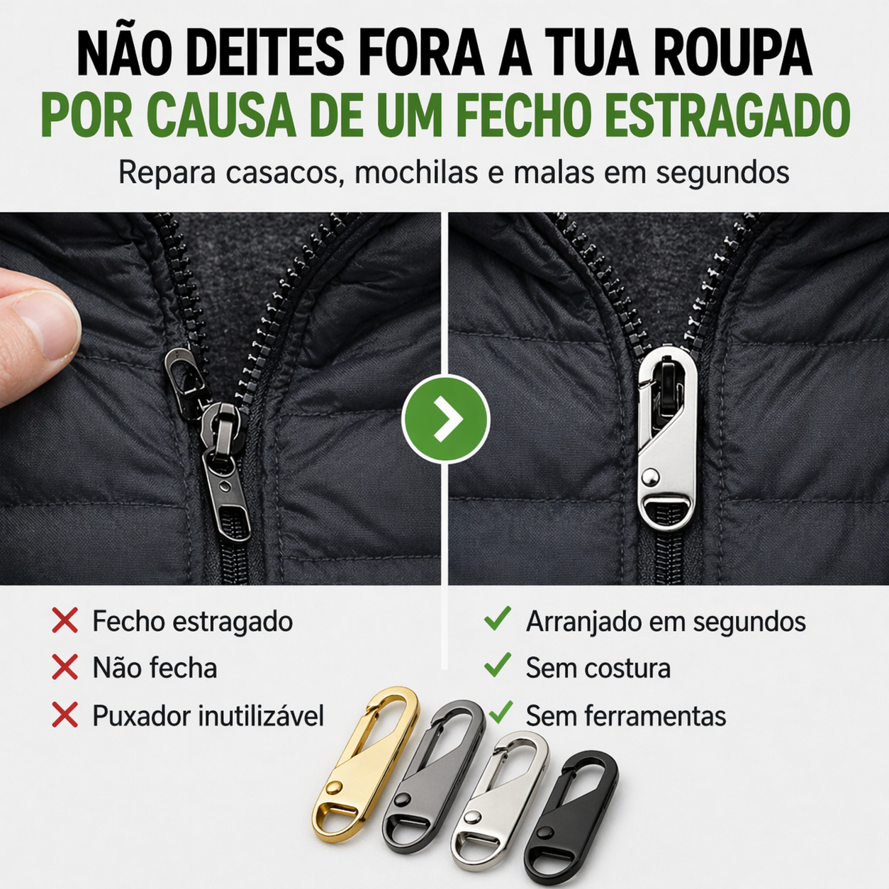 Kit Reparador de Cremalleras